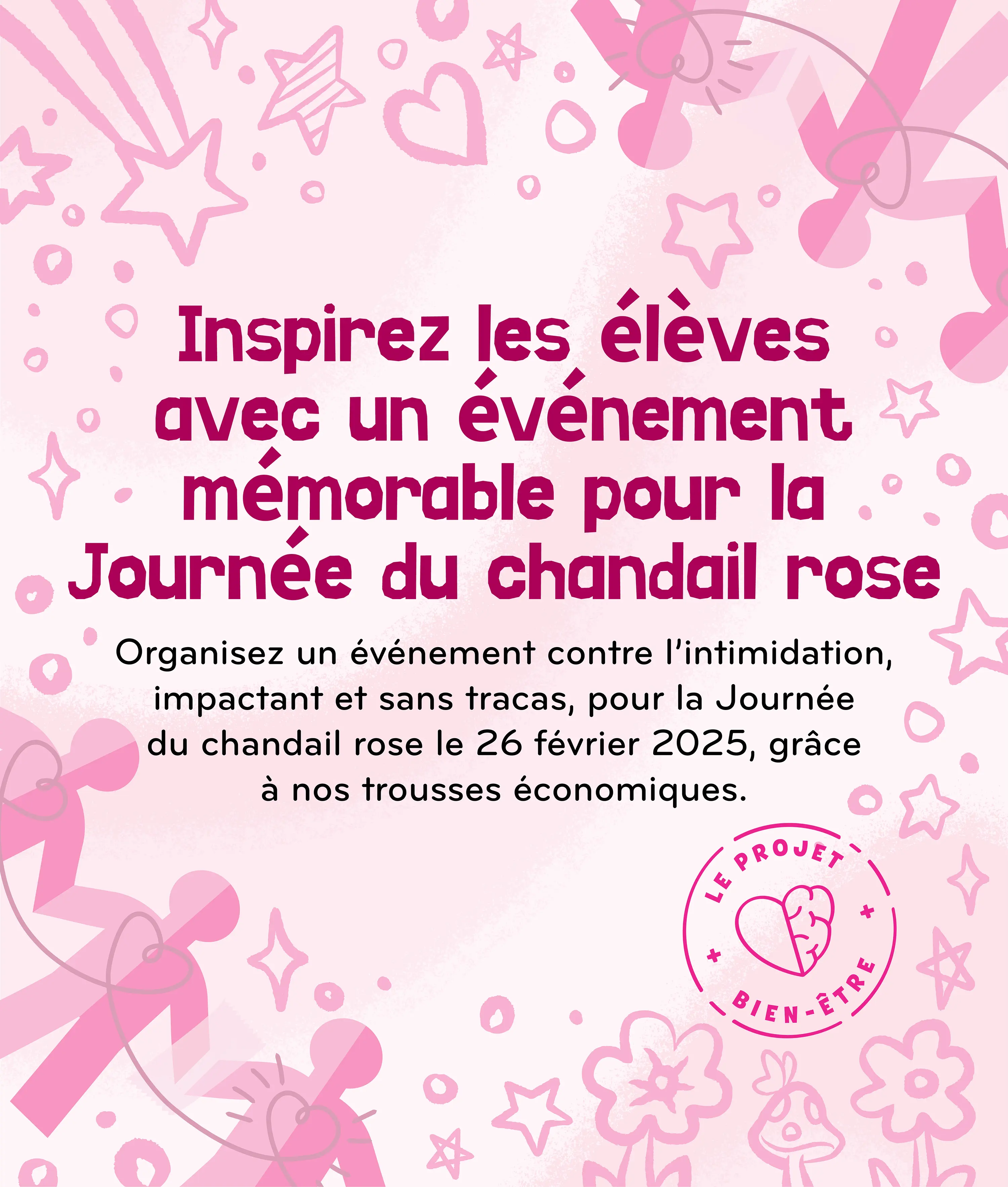 Inspirez les élèves avec un événement mémorable pour la Journée du chandail rose