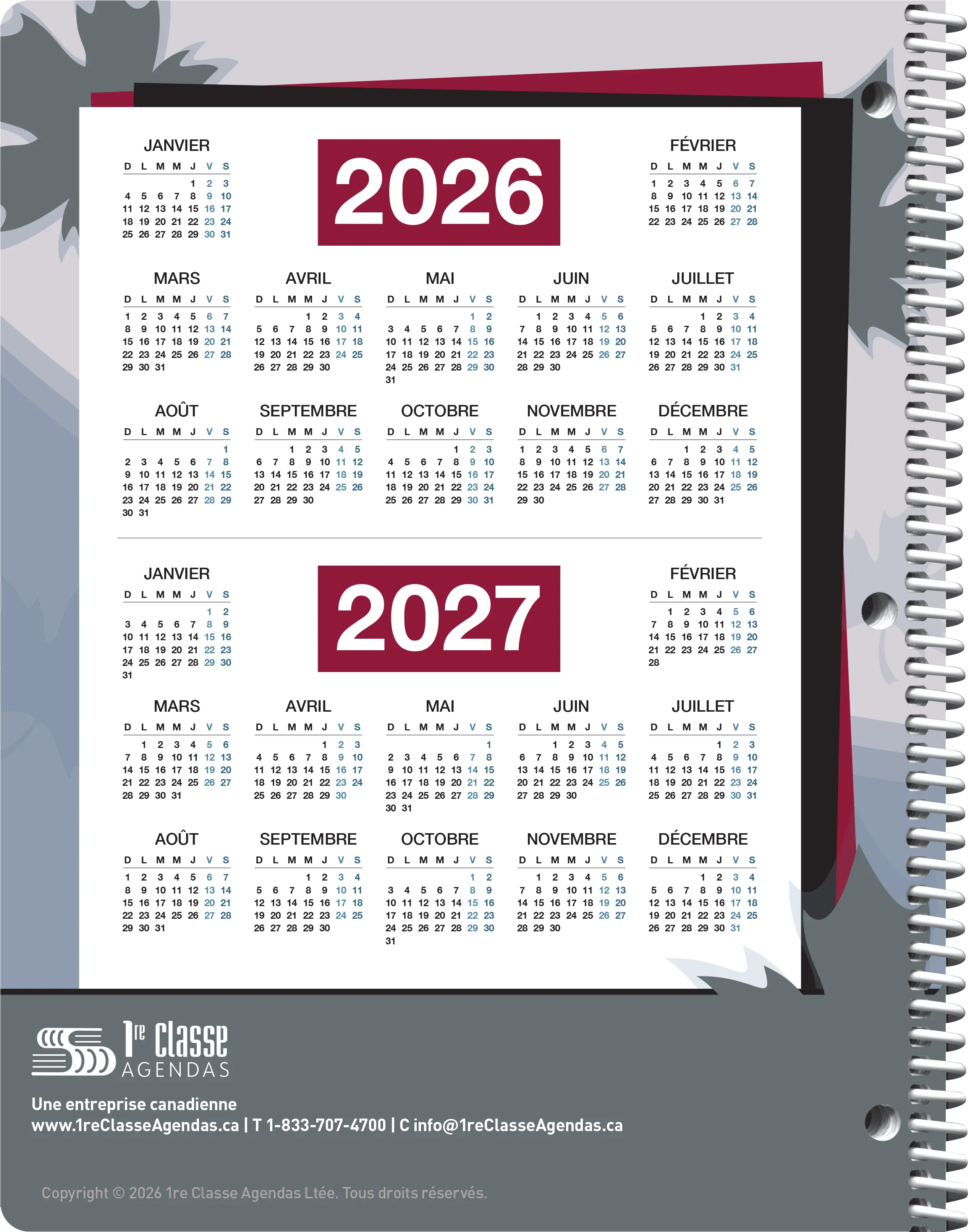 Choix de couvertures d’agendas scolaires PiQ Potential - Couverture arrière extérieure