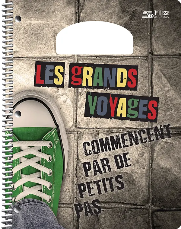 Choix de couvertures d’agendas scolaires PiQ Plein potentiel Standard – Les grands voyages