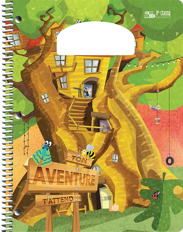 Choix de couvertures d’agendas scolaires PiQ Plein potentiel Standard – Ton aventure t'attend